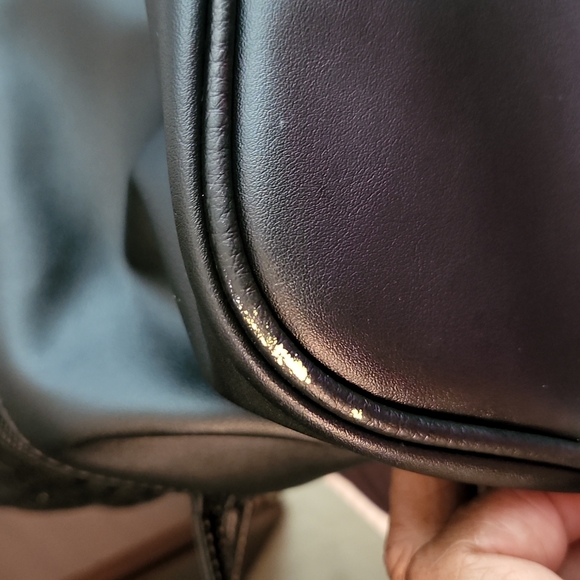 Fashion Tote, Black fashion Beach Tote, insulated bottom section, size Lg - Picture 7 of 7